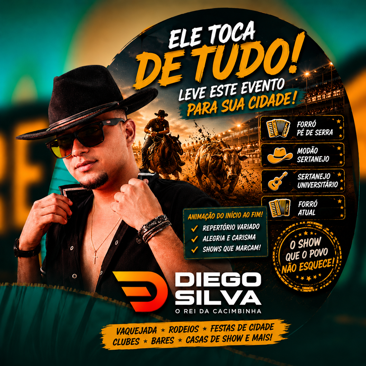 Arte oficial de divulgação Diego Silva
